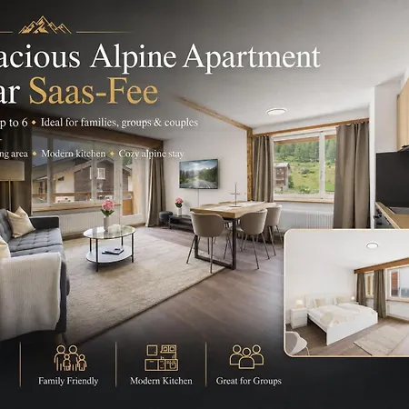 Alpine Family Retreat Near Saasfee Apartman Saas-Almagell